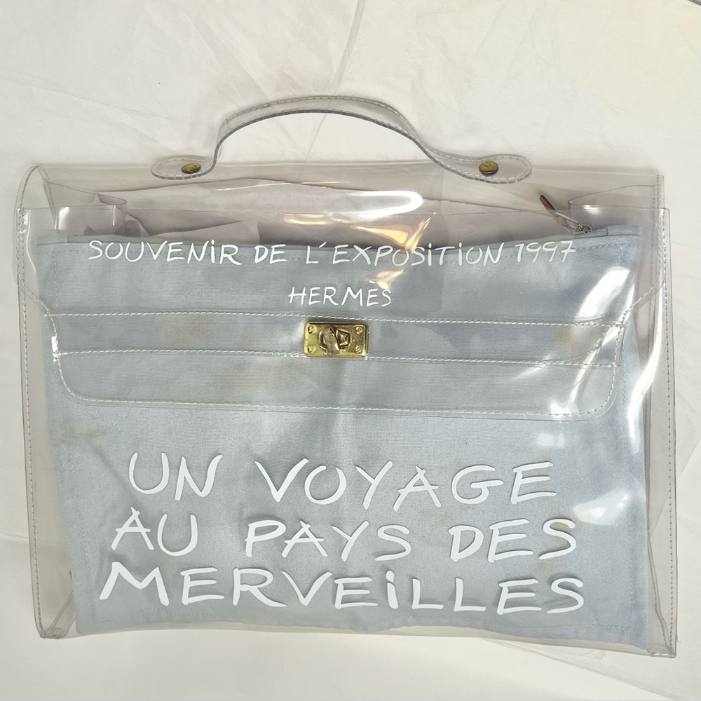 Hermes Clear Vinyl Kelly 40 Bag from 1997 Expo - Picture 8 of 14